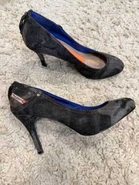 Vintage Diesel Industry Denim Heels – Dark Wash